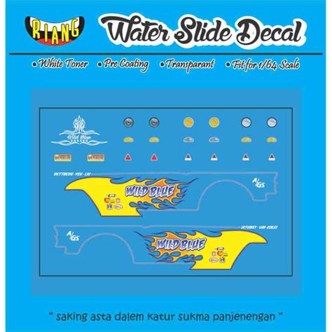 Jual Decal Waterslide Hot Wheels Chevy Wild Blue Kota Denpasar Ccnk Garage Tokopedia