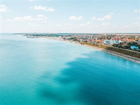 Aerial View of Costinesti Beach Resort in Romania Stock Photo - Image ...