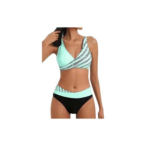 LCpddajlspig Costume Donna Curvy Push Up Brasiliana Bikini Due Pezzi