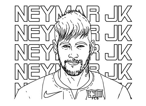 Desenho Neymar Para Colorir - RETOEDU