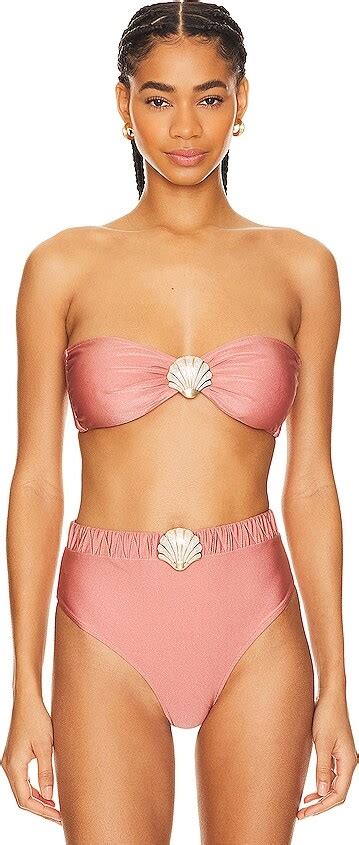 Patbo Seashell Bandeau Bikini Top Shopstyle Two Piece Swimsuits