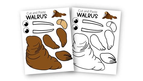 Free Printable Walrus Craft for Kids - Simple Mom Project