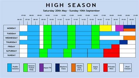 timetable - Hathersage Swimming Pool