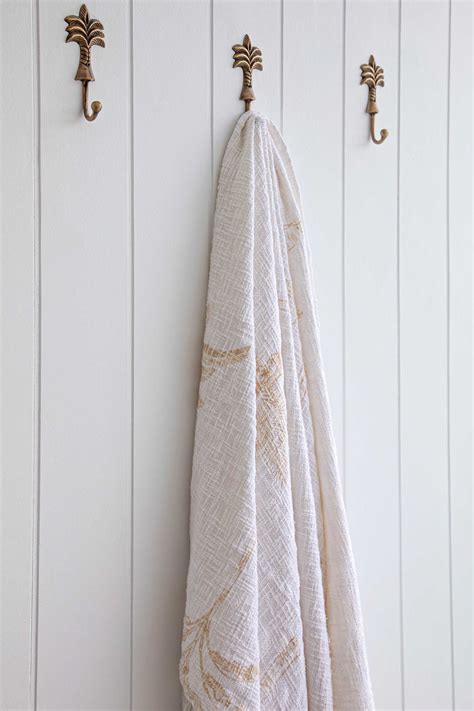 Lani Palm Tree Throw Blanket Tropical Coastal Cotton Throw Sun Republic