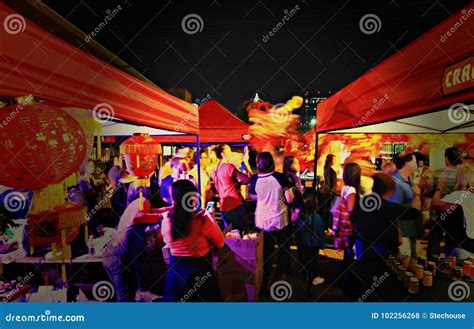 Night Market In Cleveland Asiatown Editorial Stock Photo Image Of