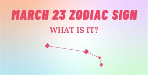 March 23 Zodiac Sign Explained | So Syncd