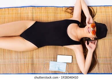 Elegant Sexy Woman Black Bikini On Stock Photo Shutterstock