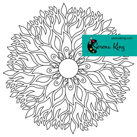 Fire Element Mandala Coloring Page Mandala Coloring Pages Mandala