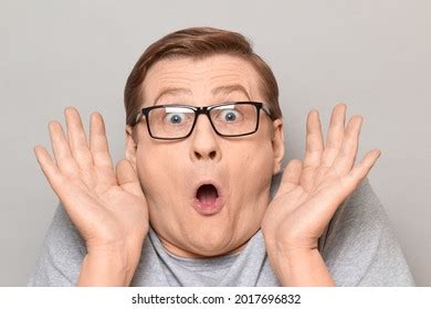 Surprised Stupefied Men Mature Father Son Stock Photo Shutterstock