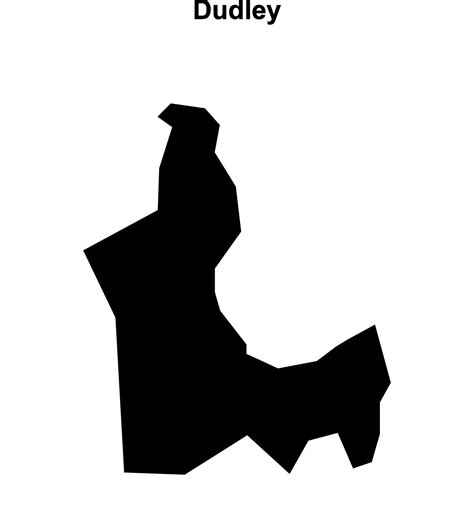 Dudley Blank Outline Map 44158859 Vector Art At Vecteezy
