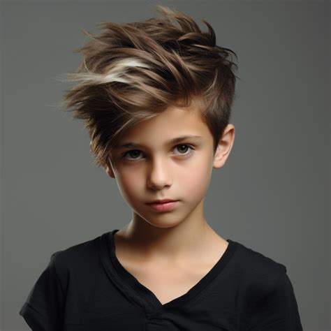 Premium Photo Boy Hair Style