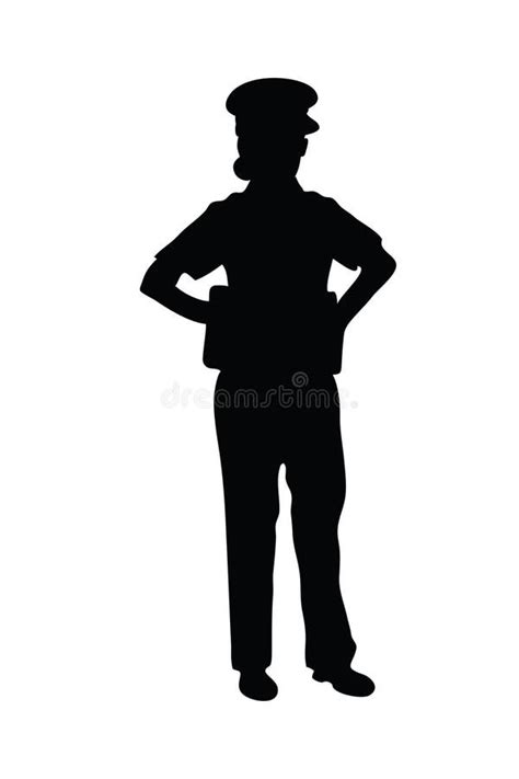 Police Silhouette Female Stock Vector Illustration Of Person 302128440