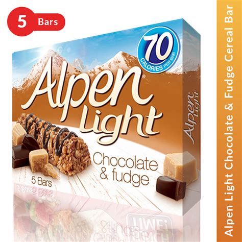 Alpen Light Chocolate Fudge Cereal Bar Bars Prathamtradeline