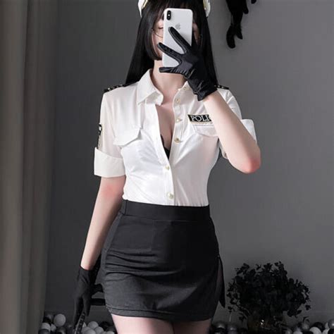 Sexy Lingerie Women Temptation Police Lady Officer Cosplay Uniform Party Costume EBay