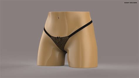 D Model Sexy String Lingerie Turbosquid