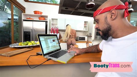 Bootylicious Latina Tgirl Cockriding In Kitchen Couple