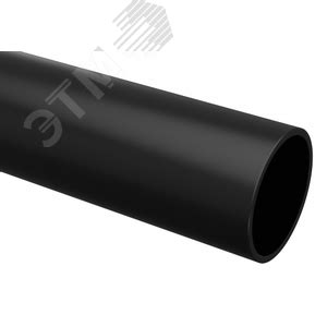 Труба гладкая ПВХ жесткая d20 мм (3 м) (156 м/уп) черная -Plast артикул ...