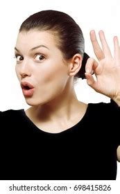 Naked Caucasian Woman Holds Black Gua Stock Photo Shutterstock