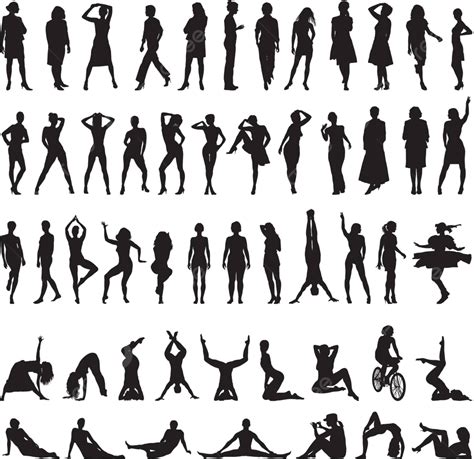 Women Silhouettes Beautiful Naked White Vector Beautiful Naked White PNG And Vector With