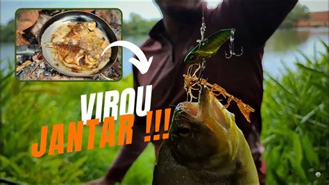 Pescaria E Peixe Frito Na Beira Da Lagoa Youtube