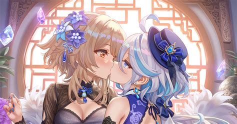 原神 与芙芙贴贴 Poi氵のイラスト Pixiv