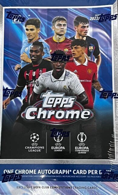 Topps Chrome Uefa Club Competitions Soccer Hobby Box Packs