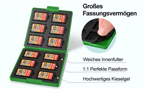 JINGDU Switch Game Card Case für Nintendo Switch tragbare