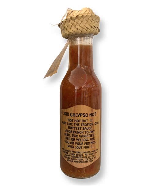 Sunny Caribbee Hot Sauce XXX Calypso Red 5oz Nutmeg And Co