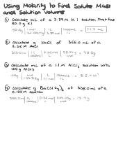 Finding Solute Mass with Molarity: A Step-by-Step Guide | Course Hero