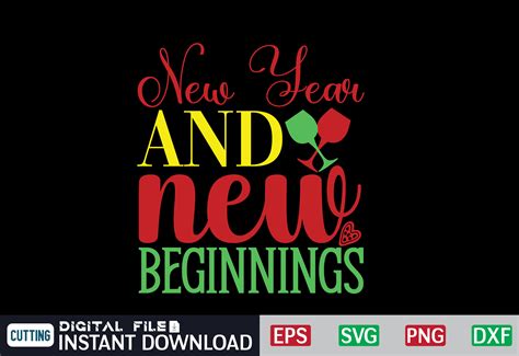 New Year And New Beginnings Svg Graphic By Craftssvg30 · Creative Fabrica