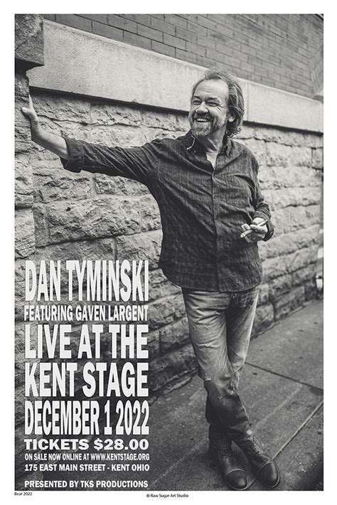 Dan Tyminski Kent Concert Poster Raw Sugar Art Studio