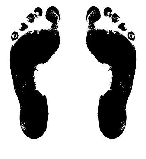 Free Footprint Clipart Black And White, Download Free Footprint Clipart ...