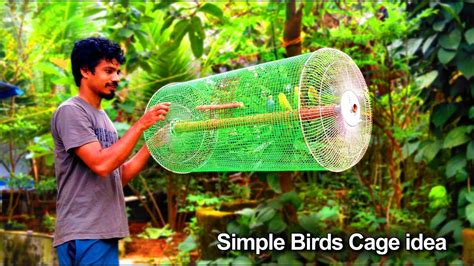 Simple Idea To Make A Birds Cage Using Irone Net And Fan Guard Diy