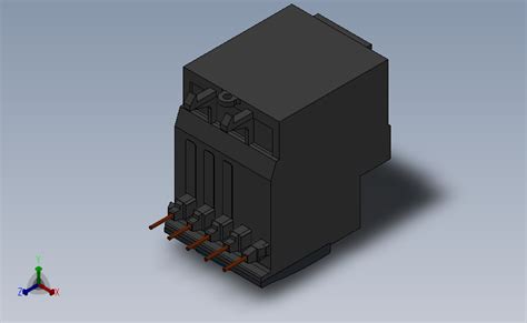 西门子电流过载继电器solidworks 2009模型图纸下载 懒石网