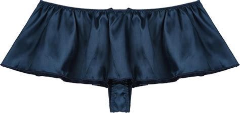 Agoky Herren M Nner Satin Slips Sexy Unterw Sche Bikini Briefs Tanga Thong Schl Pfer Sissy