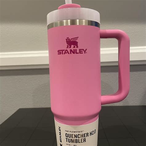 Stanley peony pink 30oz quencher H2.0 Flowstate... - Depop