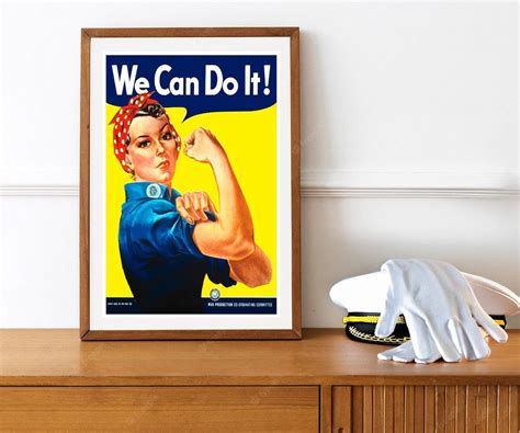 Reprint Of The Ww2 Poster We Can Do It With Rosie The Riveter Etsy