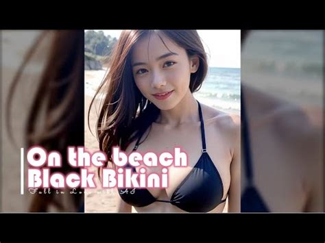 On The Beach Black Bikini Lookbook YouTube