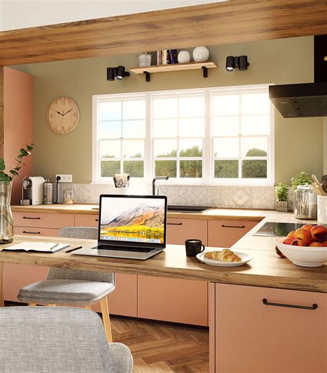 Cuisine Nude abricot fabrication française discac