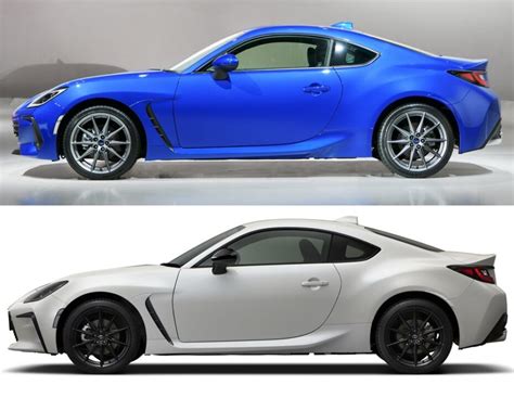 Comparación visual Subaru BRZ vs Toyota GR 86 los gemelos golpean dos