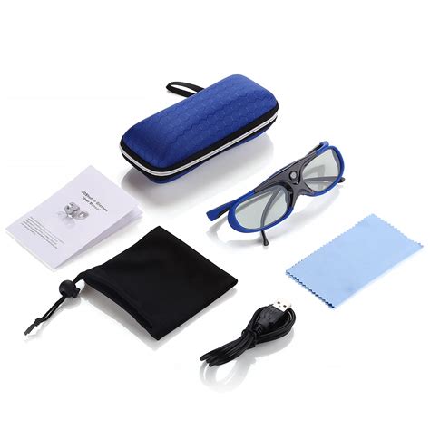 BOBLOV JX-30 3D очки DLP-Link 96 Гц/144 Гц USB Перезаряжаемый домашний ...