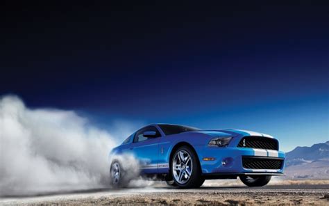 Ford Mustang Shelby Gt500, Burnout, Front View, Muscle, - Super Snake ...