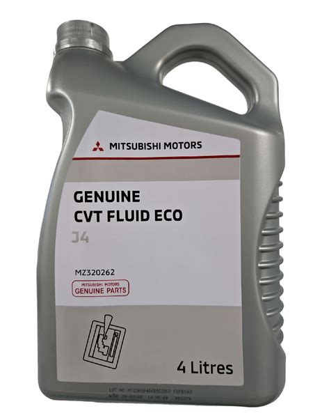 Масло трансмиссионное синтетическое MITSUBISHI CVT FLUID ECO J4 (4л ...