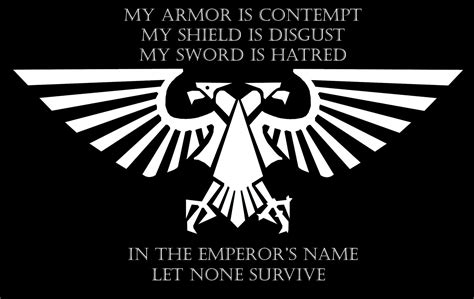 Warhammer Warhammer 40 000 Imperium Of Man Imperial Aquila Quote