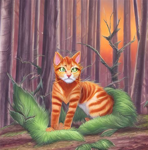 Firestar Leader Of Thunderclan By Desertwind75 On Deviantart