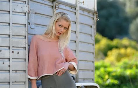 Wallpaper look blonde blouse bokeh Annely Gerritsen for mobile and desktop section девушки