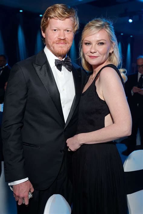 Kirsten Dunst, Jesse Plemons Coordinate Black Tie Looks for Red Carpet