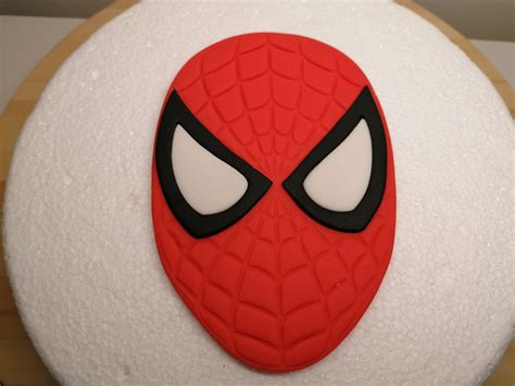 Spiderman Fondant Cake Topper Set Edible Fondant Faces And Etsy