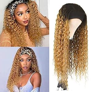 Amazon Lorauroga B Blonde Deep Wave Headband Wig Human Hair