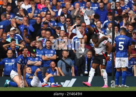 Adama Traor Of Fulham Celebrates After Scoring The Teams Second Goal